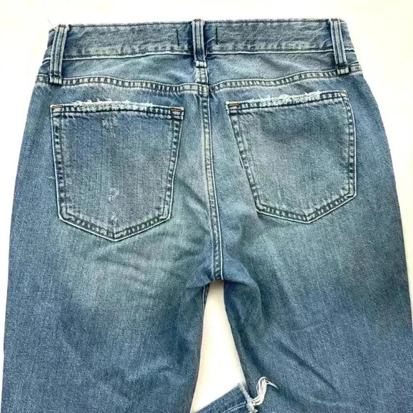 Abercrombie Fitch Slim Boyfriend Raw Hem Button Fly 100% Cotton Jeans Size 26 - Picture 10 of 16
